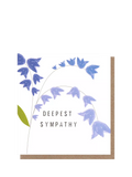 Caroline Gardner Bluebells sympathy card, UK version