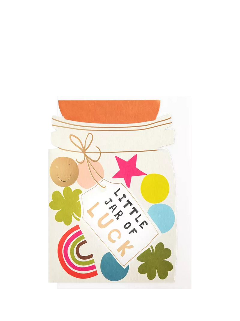 Caroline Gardner Little Jar good luck card with envelope (British brand)