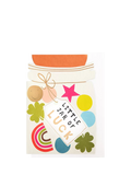 Caroline Gardner Little Jar good luck card with envelope (British brand)