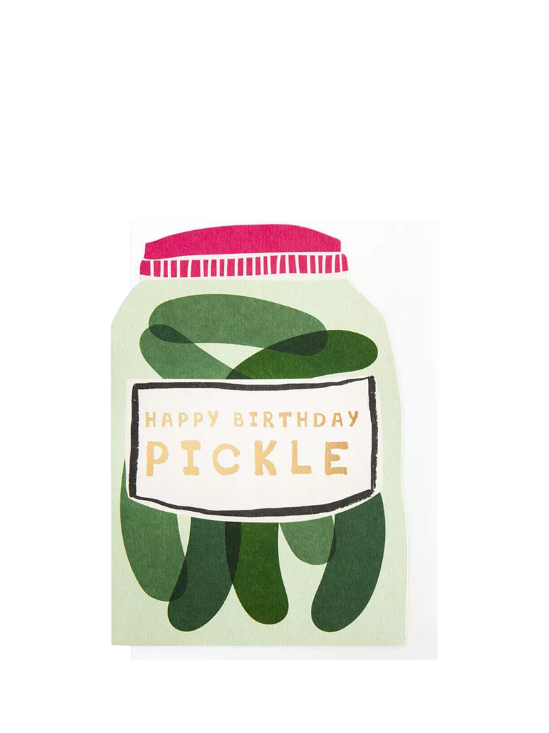 Caroline Gardner pickle jar birthday card, UK version