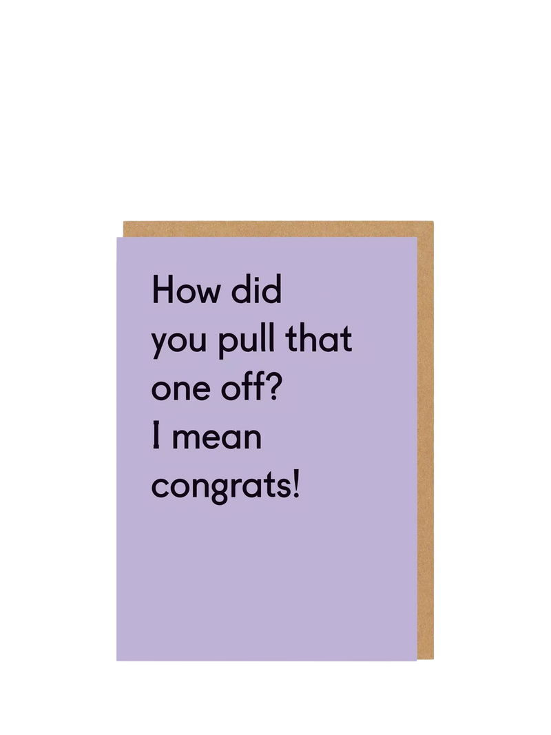 Ohh Deer Pull That One Off greeting card 152x108mm, imported from the UK