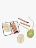 Cotton Twist wooden egg Easter decorations kit, imported from the UK