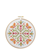 John Lewis Historical Sampler Company Butterfly Mandala Cross Stitch Kit- Buy online at McGrocer