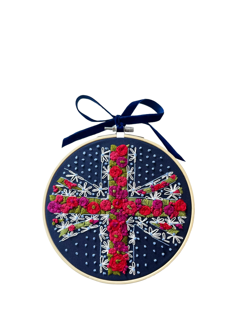 MakeBox & Co union flag embroidery kit - British product
