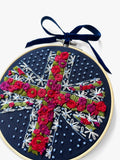 MakeBox & Co union flag embroidery kit - British product