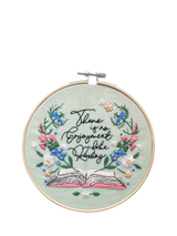 John Lewis MakeBox & Co Enjoyment of Reading Embroidery Kit- Buy online at McGrocer