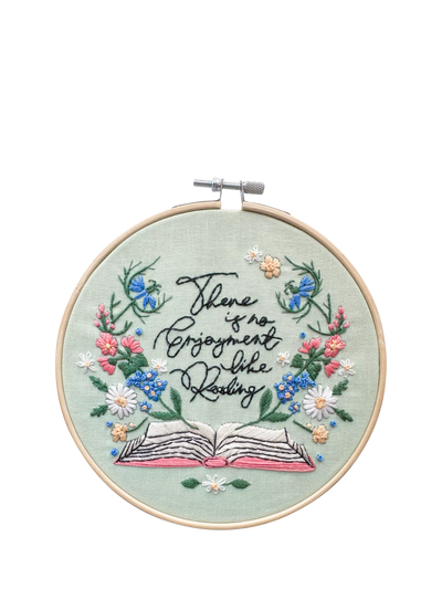 John Lewis MakeBox & Co Enjoyment of Reading Embroidery Kit- Buy online at McGrocer