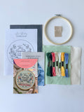 MakeBox & Co Enjoyment of Reading embroidery kit, UK version
