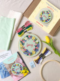 MakeBox & Co spring floral embroidery kit 20cm (British brand)