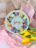 MakeBox & Co spring floral embroidery kit 20cm (British brand)