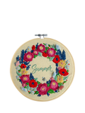 MakeBox & Co Summer Flowers embroidery kit 20cm, UK version