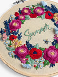 MakeBox & Co Summer Flowers embroidery kit 20cm, UK version