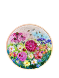 Rowandean Garden Party embroidery kit with beads and sequins (British brand)