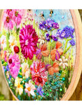 Rowandean Garden Party embroidery kit with beads and sequins (British brand)