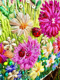 Rowandean Garden Party embroidery kit with beads and sequins (British brand)