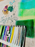 Rowandean Hazy Summer Day embroidery kit (British brand)