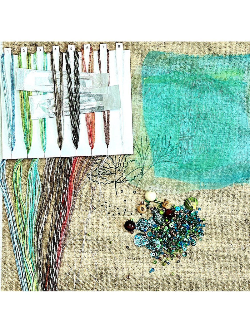Rowandean seaweed embroidery kit 24cm - British product