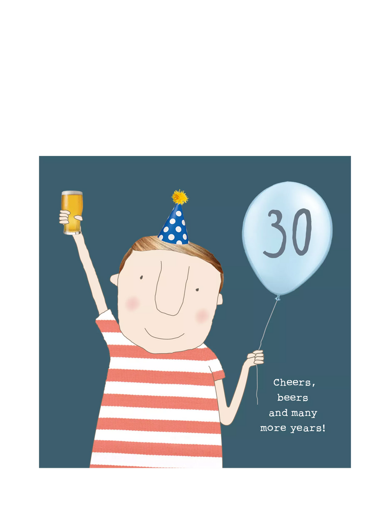Rosie Made A Thing Cheers & Beers card, imported from the UK