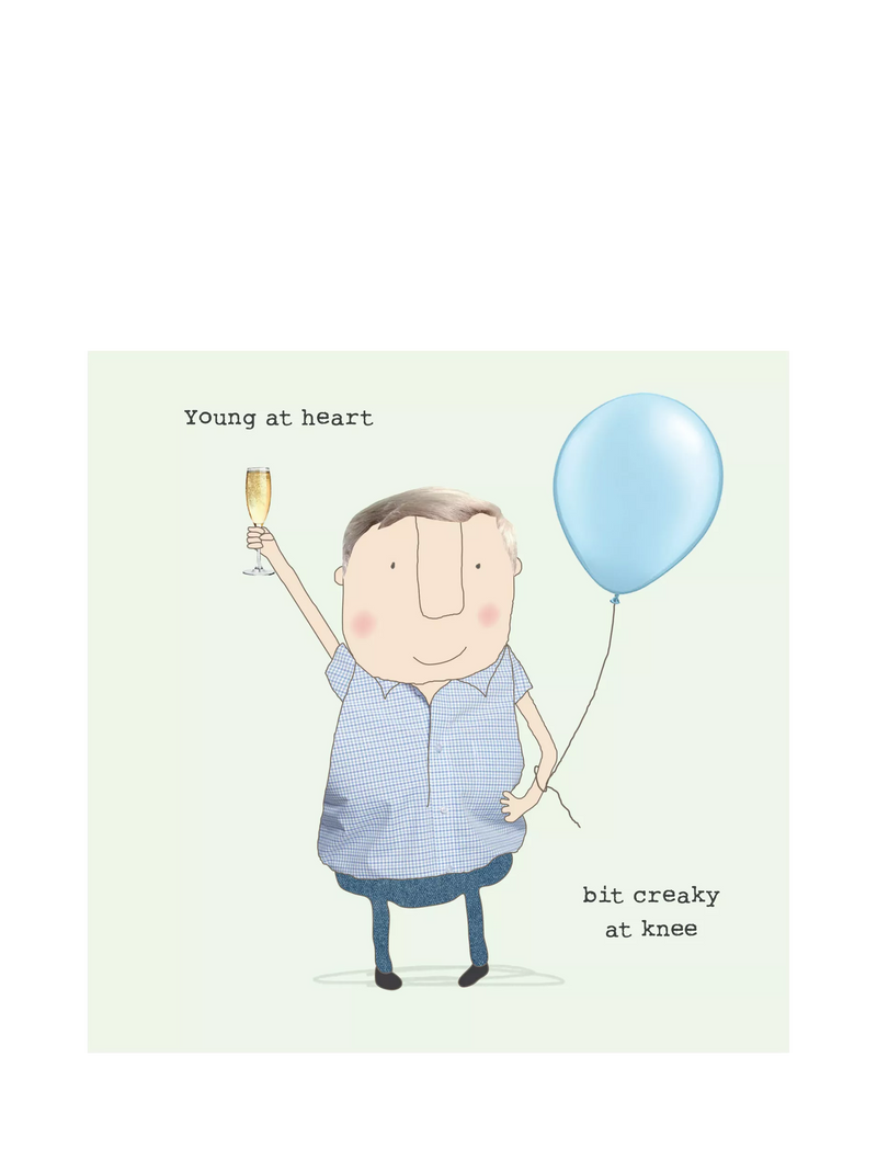 Rosie Made A Thing Creaky Knee birthday card (British brand)