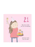 Rosie Made A Thing 21st birthday card, UK version