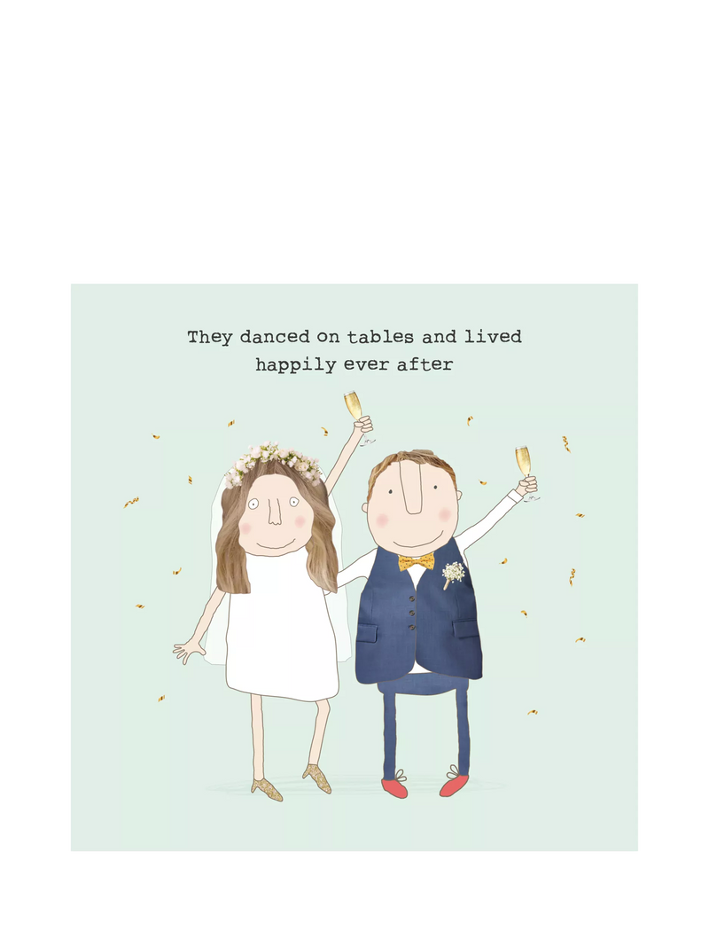 Rosie Made A Thing wedding card with grey envelope - British product
