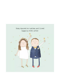 Rosie Made A Thing wedding card with grey envelope - British product