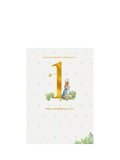 Hallmark Beatrix Potter Peter Rabbit 1st birthday card (British brand)