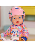 Baby Born pink doll bike helmet, imported from the UK