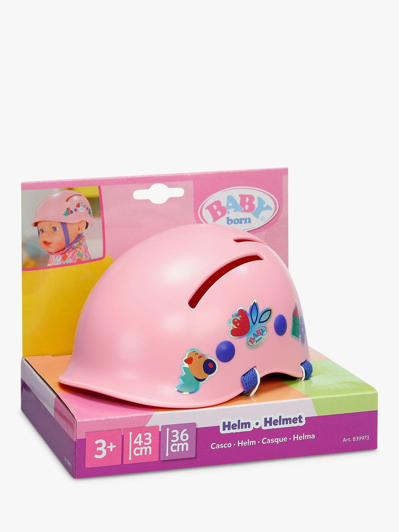 Baby Born pink doll bike helmet, imported from the UK
