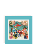 James Ellis Stevens The Restaurant greeting card 155mm - British product