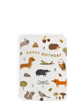 James Ellis Stevens Woodland birthday card blank inside, imported from the UK