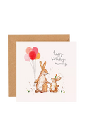 Louise Mulgrew Designs birthday card Bunnies Mummy, imported from the UK