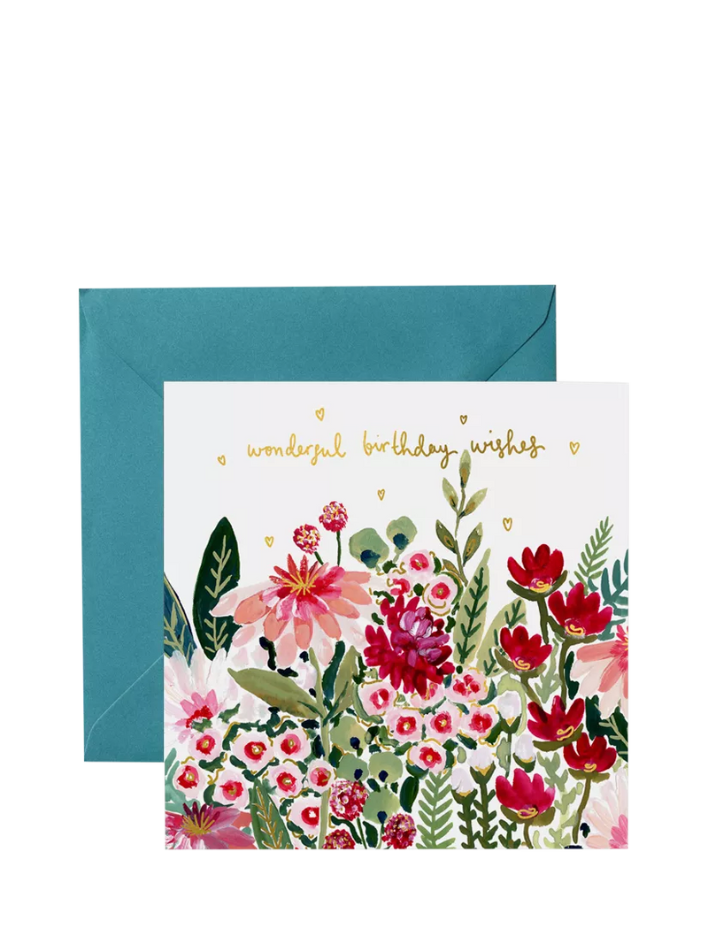 Louise Mulgrew Designs floral birthday card - British product