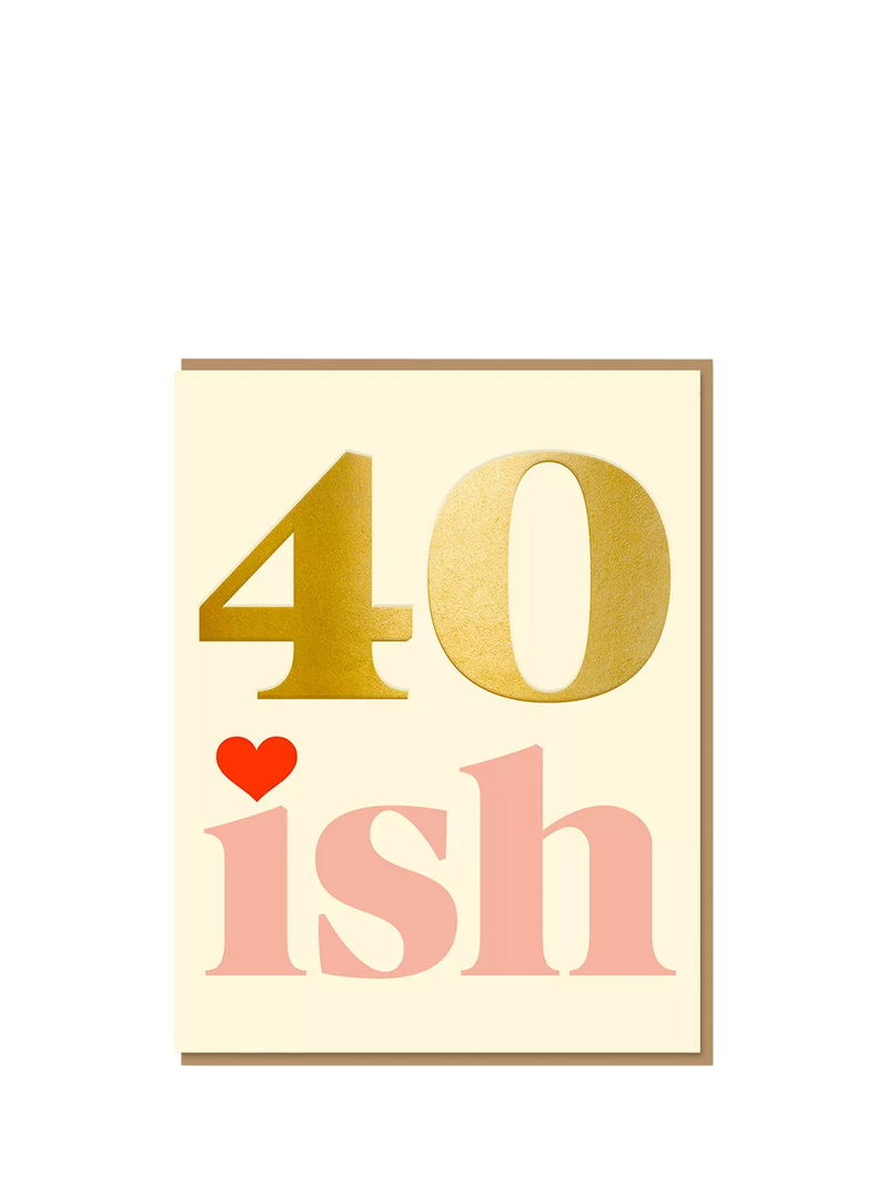 Nineteen Seventy Three 40th birthday blank card with envelope - British product
