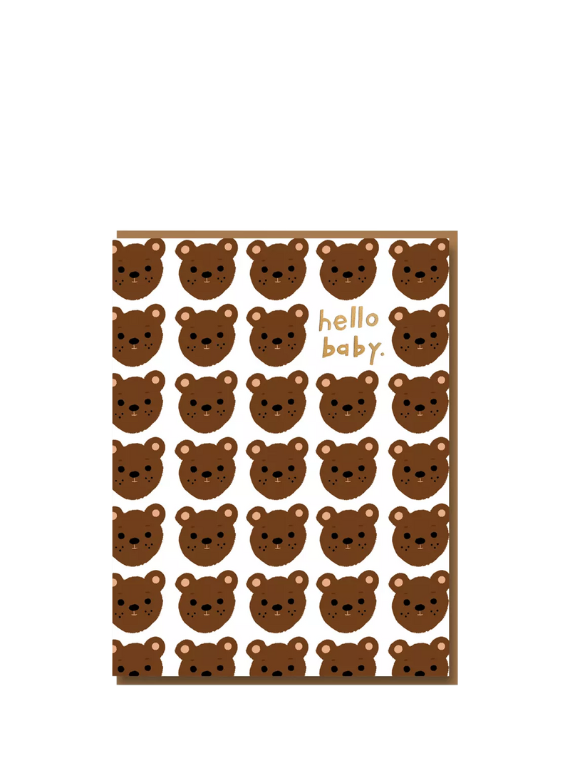 Nineteen Seventy Three Bears new baby card (British brand)