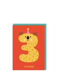 Ohh Deer koala birthday card for age 3, imported from the UK