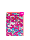 Ohh Deer neon floral birthday card (British brand)