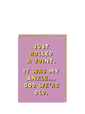 Ohh Deer rolled joint blank greeting card, UK version