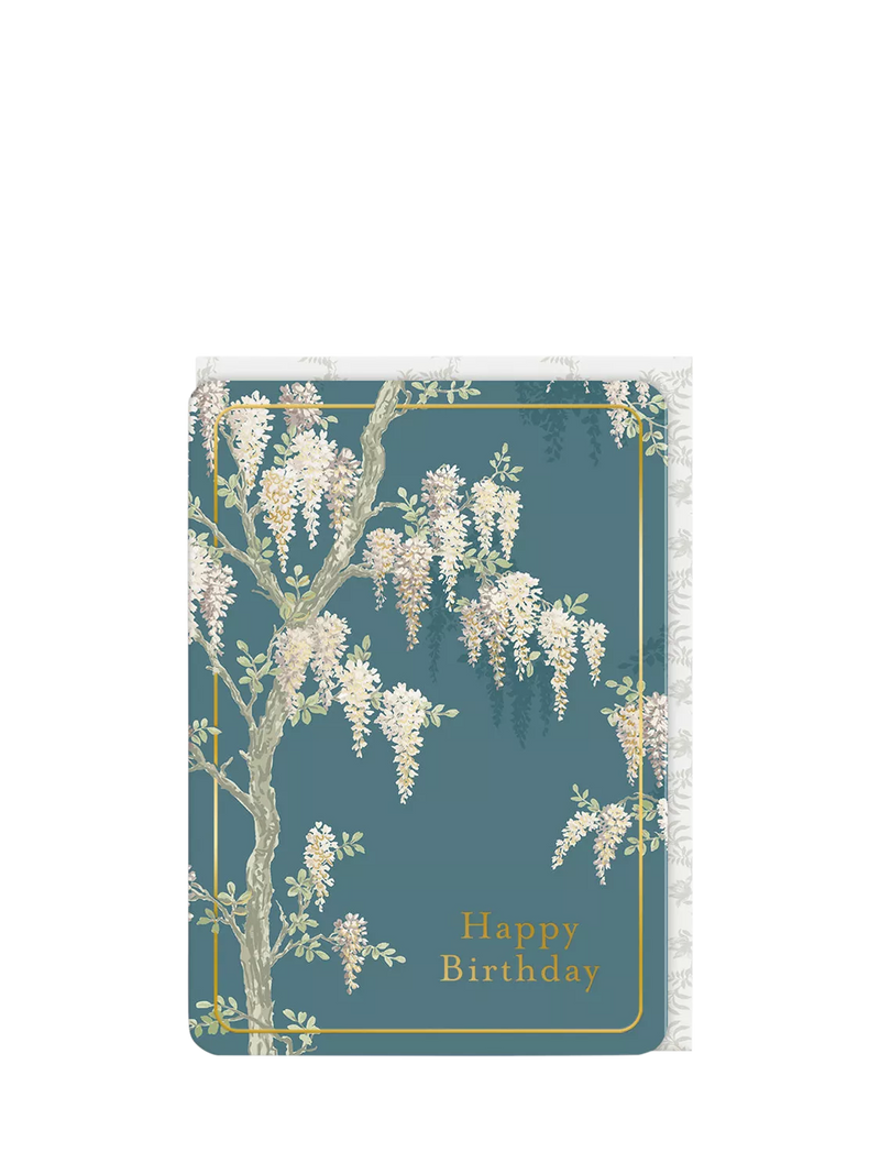 Laura Ashley Wisteria Garden birthday card, UK version