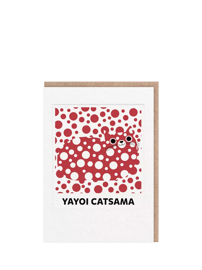 Ohh Deer Yayoi Catsama blank greeting card, UK version