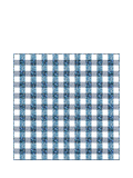 Alice Caroline blue gingham patchwork quilt kit 147x147cm - British product