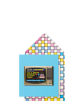 Tache Crafts Ceefax birthday card with 3D design, UK made