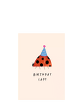 Studio Mads Ladybird birthday card, imported from the UK