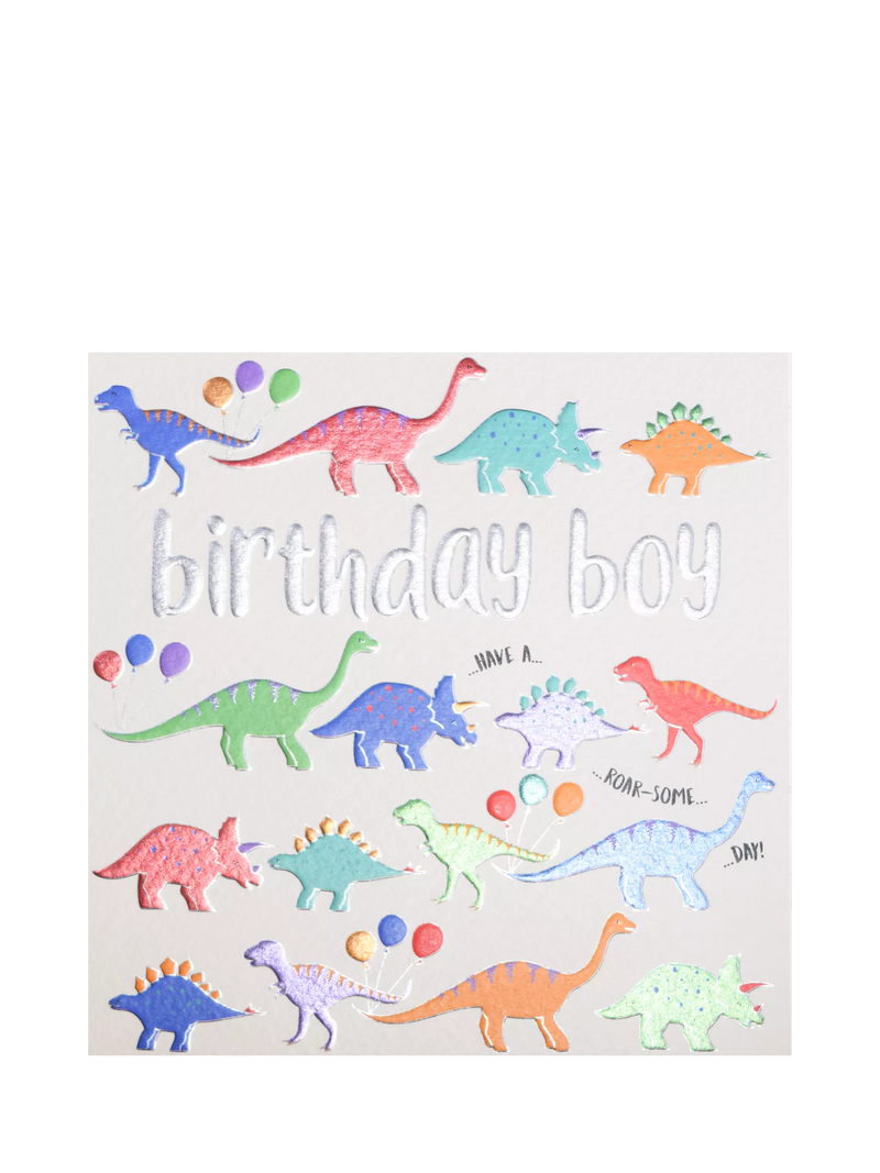 Wendy Jones Blackett dinosaur birthday card 130mm (British brand)