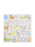 Wendy Jones Blackett safari animals birthday card, imported from the UK
