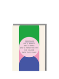Lola Design menopause birthday card - British product