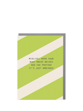 Lola Design midlife noises birthday card imported from the UK