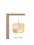 Western Sketch Battenburg birthday card, UK version