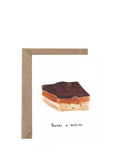 Western Sketch Millionaires Shortbread thank you card (British brand)