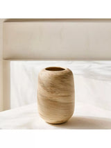 John Lewis West Elm Small Marbled Ceramic Vase Natural H18cm- Buy online at McGrocer